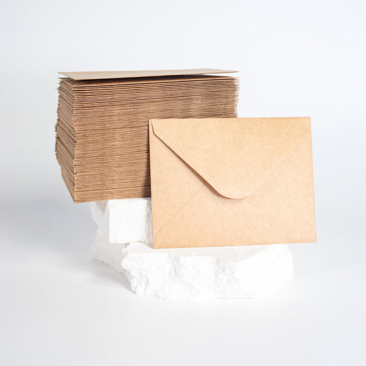 Envelopes – Kraft or Pink
