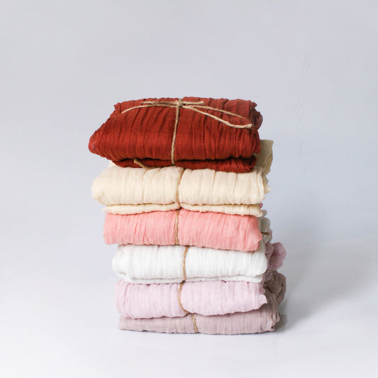 Gauze-Like Cheesecloth-Like Table Runner *Final Sale*