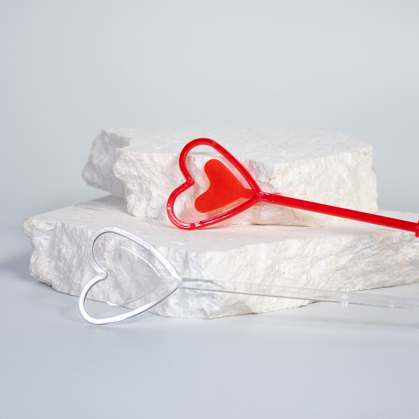 Plastic Card Holder Heart – Red