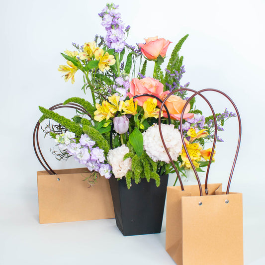 Waterproof Collapsible Flower Box – Brown