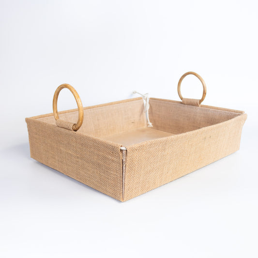 Jute Pull String Tray Medium