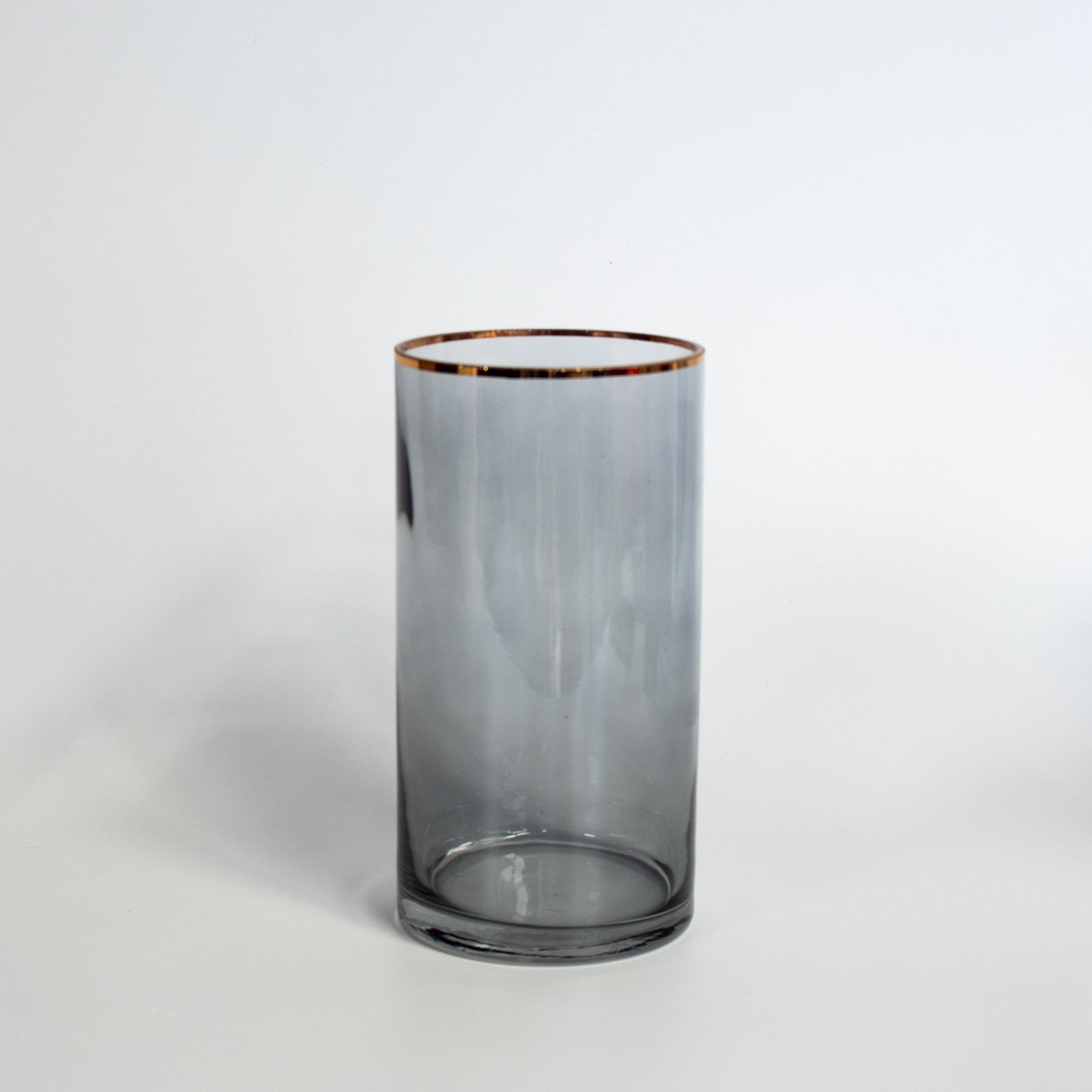 Cylinder Vase Gold Rim