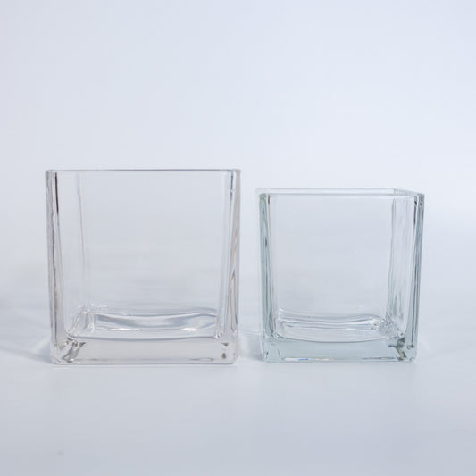 Cube Pot Vase – Clear