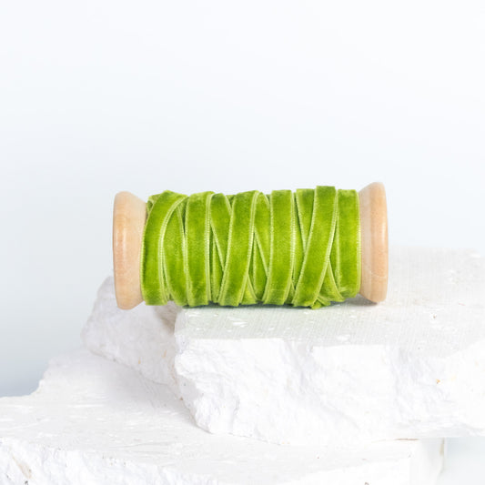 Velvet Ribbon – Spring Green