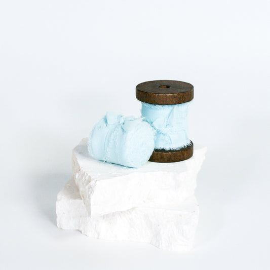 Chiffon Ribbon – Light Aqua