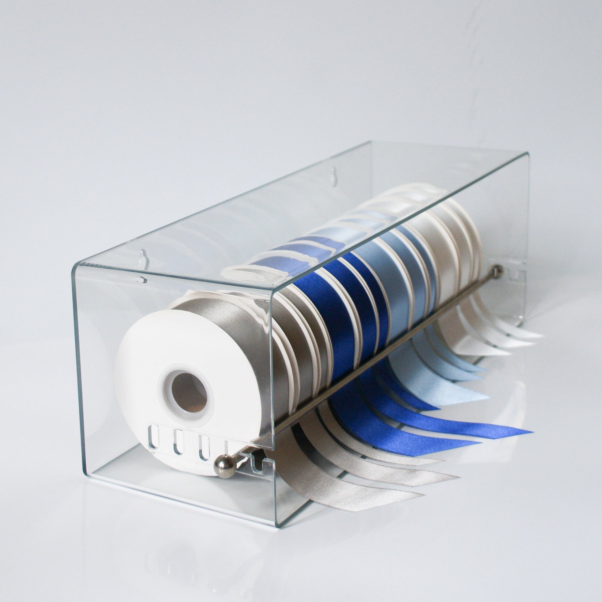 Wall Mount Acrylic Ribbon Storage Rack Organizer Box